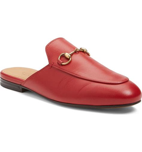 red gucci princetown loafers|Gucci princetown loafers women.